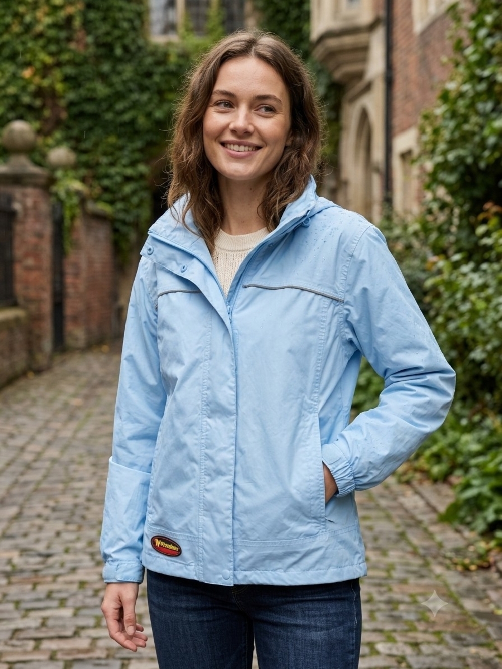 Wetskins Hooded Rain Jacket Gorpcore Techwear Granola Girl Outdoor Utility Shell